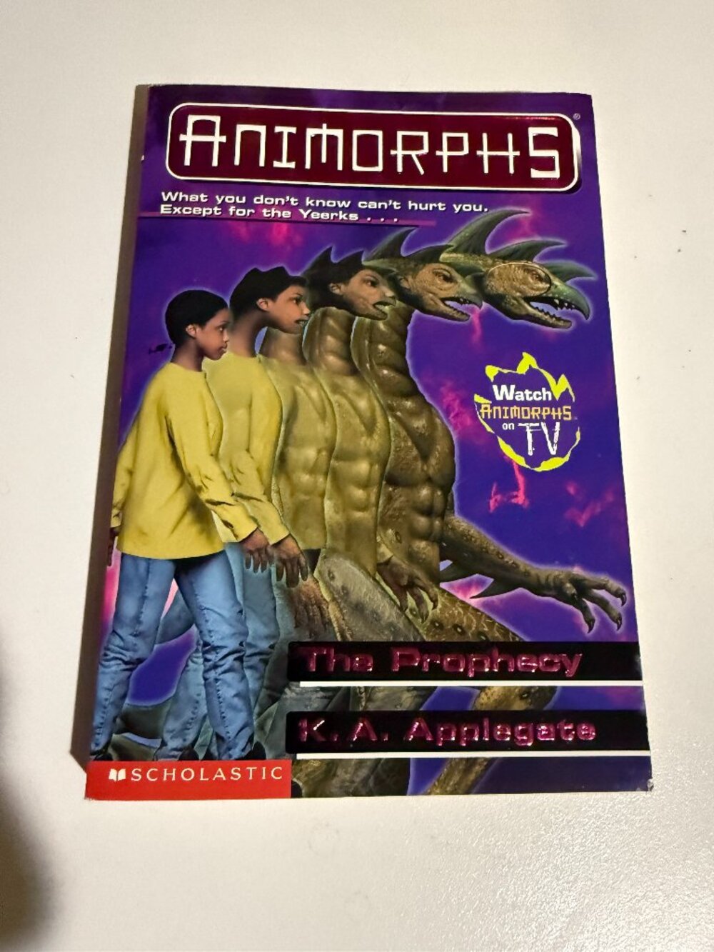 Animorphs #34 The Prophecy K.A. Applegate 1999 Vintage Scholastic Paperback